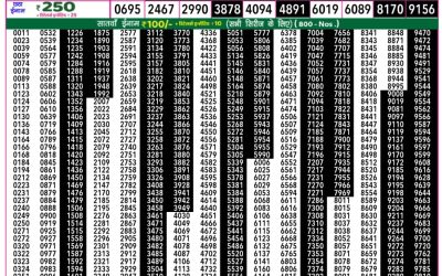 Rajshree 50 daily lottery 7.30pm result 02.07.25