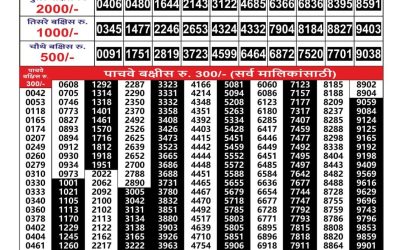 Maharashtra Gajlaxmi lottery result 04.07.25