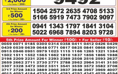Punjab state dear 10 lottery 6pm result 04.07.25