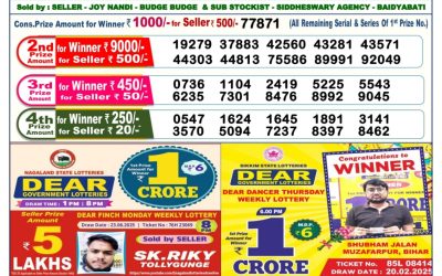 Dear lottery 6pm result 05.07.25