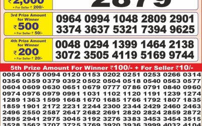 Punjab state dear 10 lottery 6pm result 07.07.25
