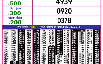 Rajshree 10 evening weekly lottery 5.40pm result 09.07.25