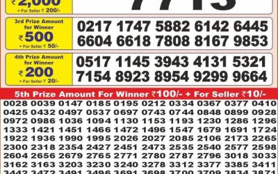 Punjab state dear10 lottery 6pm result 09.07.25