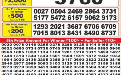Punjab state dear10 lottery 6pm result 15.07.25