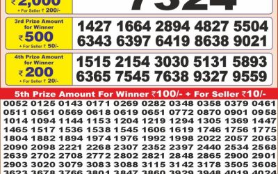 Punjab State Dear10 Lottery 6pm Result 16.07.25
