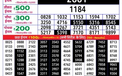 Rajshree Daily Lottery 1pm Result 18.07.25