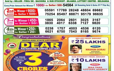Dear Lottery 1pm Result 20.07.25