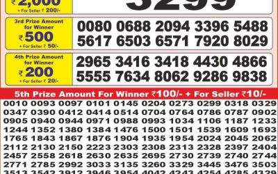 Punjab State Dear10 Lottery 6pm Result 22.07.25
