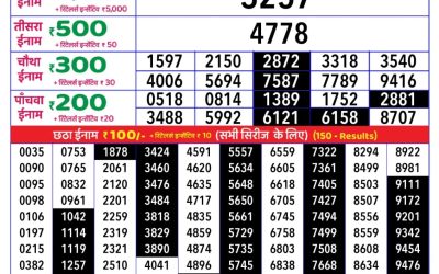 Rajshree Daily Lottery 1pm Result 27.07.25