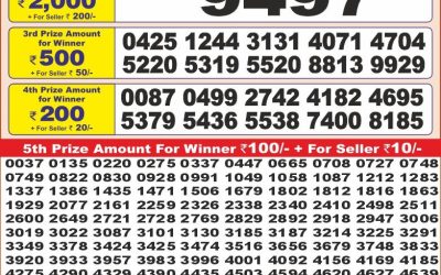 Punjab State Dear10 Lottery Result 27.07.25