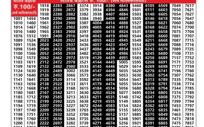 Maharashtra Padmini Weekly Lottery Result 29.07.25
