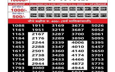 Maharashtra Sahyadri Lottery Result 30.07.25