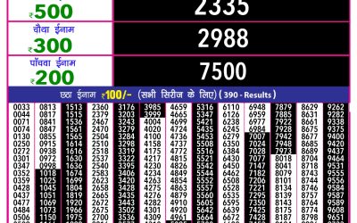 Rajshree 10 Evening Lottery 5.40pm Result 29.07.25