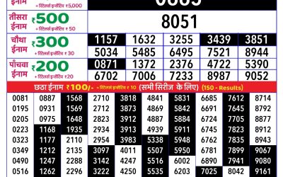 Rajshree Daily Lottery 1pm Result 19.07.25