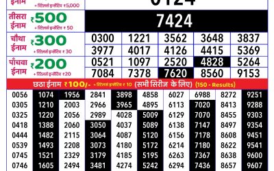 Rajshree Daily Lottery 1pm Result 25.07.25