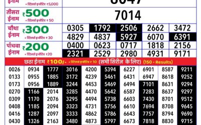 Rajshree Daily Lottery 1pm Result 01.08.25