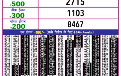 Rajshree 10 Evening Lottery 5.40pm Result 11.08.25