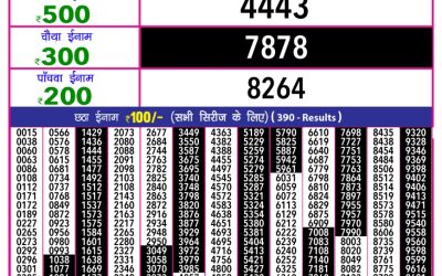 Rajshree 10 Evening Weekly Lottery 5.40pm Result 14.08.25