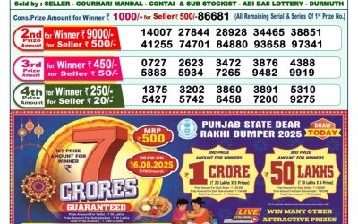 Dear Lottery 1pm Result 16.08.25