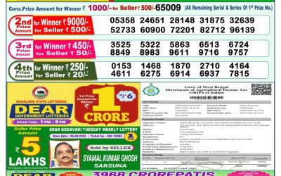 Dear Lottery 1pm Result 18.08.25