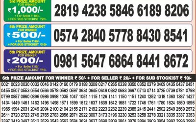 Punjab State Dear 20 Monthly lottery result 26.08.25