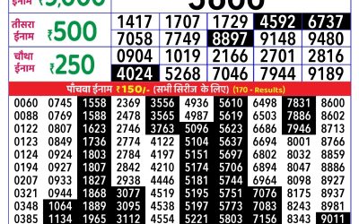 Everest Result Today Dear Lottery Result 2024 Rajshree Daily Lottery 1pm Result 31.08.25