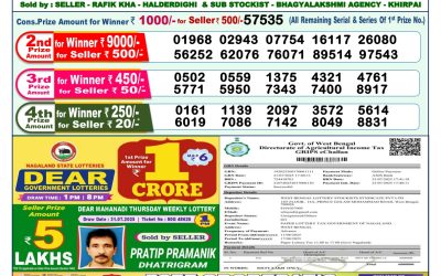 Dear Lottery 1pm Result 11.08.25