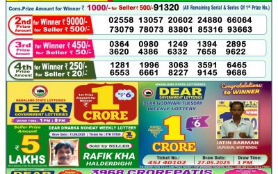 Dear Lottery 1pm Result 24.08.25