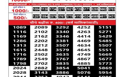 Maharashtra Sahyadri Lottery Result 03.09.25