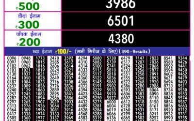 Rajshree 10 Evening Weekly Lottery 5.40pm Result 04.09.25
