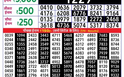 Rajshree Daily Lottery 1pm Result 14.09.25