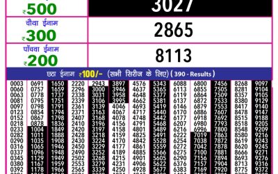 Rajshree 10 Evening Lottery 5.40pm Result 14.09.25