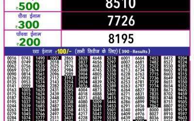 Everest Result Today Dear Lottery Result 2024 Rajshree 10 Evening Weekly Lottery 5.40pm Result 19.09.25
