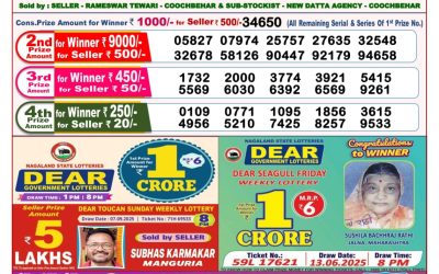 Dear Lottery 8pm Result 19.09.25