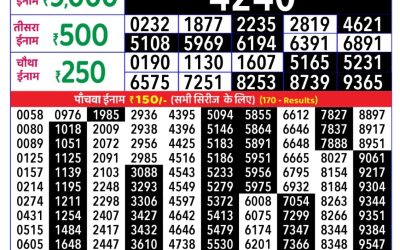 Rajshree Daily Lottery 8pm Result 26.09.25
