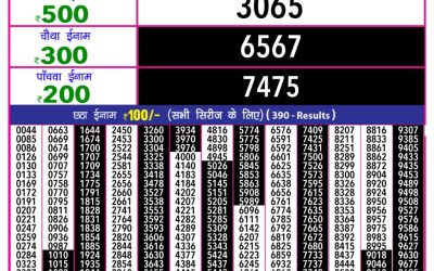 Everest Result Today Dear Lottery Result 2024 Rajshree 10 Evening Lottery 5.40pm Result 27.09.25