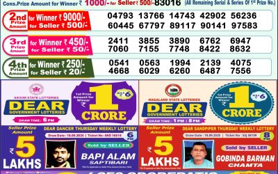 Dear Lottery 1pm Result 30.09.25