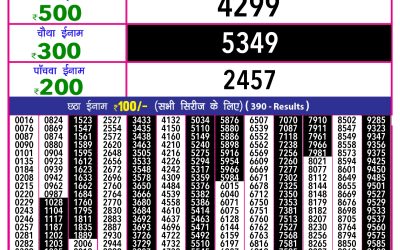 Rajshree 10 Evening Lottery 5.40pm Result 07.09.25
