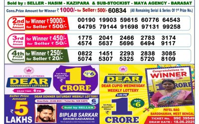 Dear Lottery 6pm Result 04.09.25