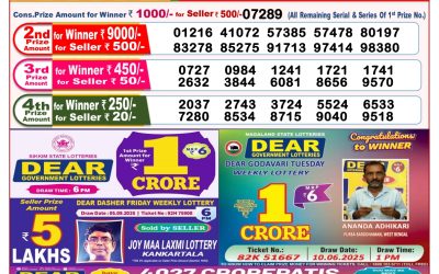 Dear Lottery 8pm Result 16.09.25