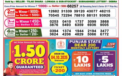 Dear Lottery 8pm Result 23.09.25