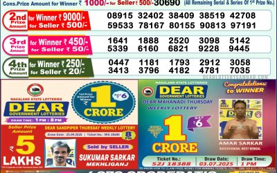 Dear Lottery 1pm Result 09.10.25