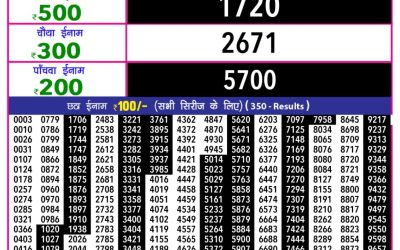 Everest Result Today Dear Lottery Result 2024 Rajshree 10 Evening Weekly Lottery 5.40pm Result 29.10.25