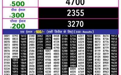 Everest Result Today Dear Lottery Result 2024 Rajshree 10 Evening Lottery 5.40pm Result 28.10.25