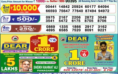 Dear Lottery 1pm Result 05.11.25