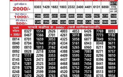 Maharashtra Sahyadri Lottery Result 05.11.25