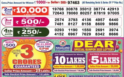 Everest Result Today Dear Lottery Result 2024 Dear Lottery 6pm Result 05.11.25