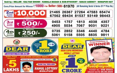 Everest Result Today Dear Lottery Result 2024 Dear Lottery 6pm Result 11.11.25