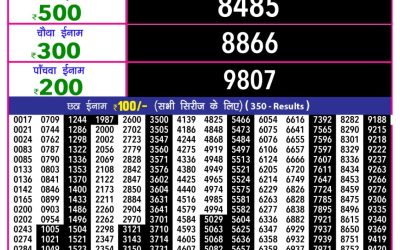 Rajshree 10 Evening Weekly Lottery 5.40pm Result 12.11.25