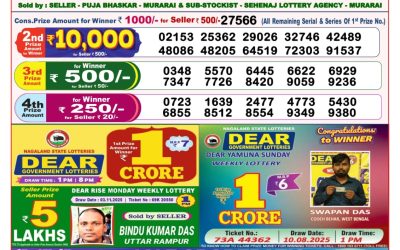Dear Lottery 8pm Result 12.11.25